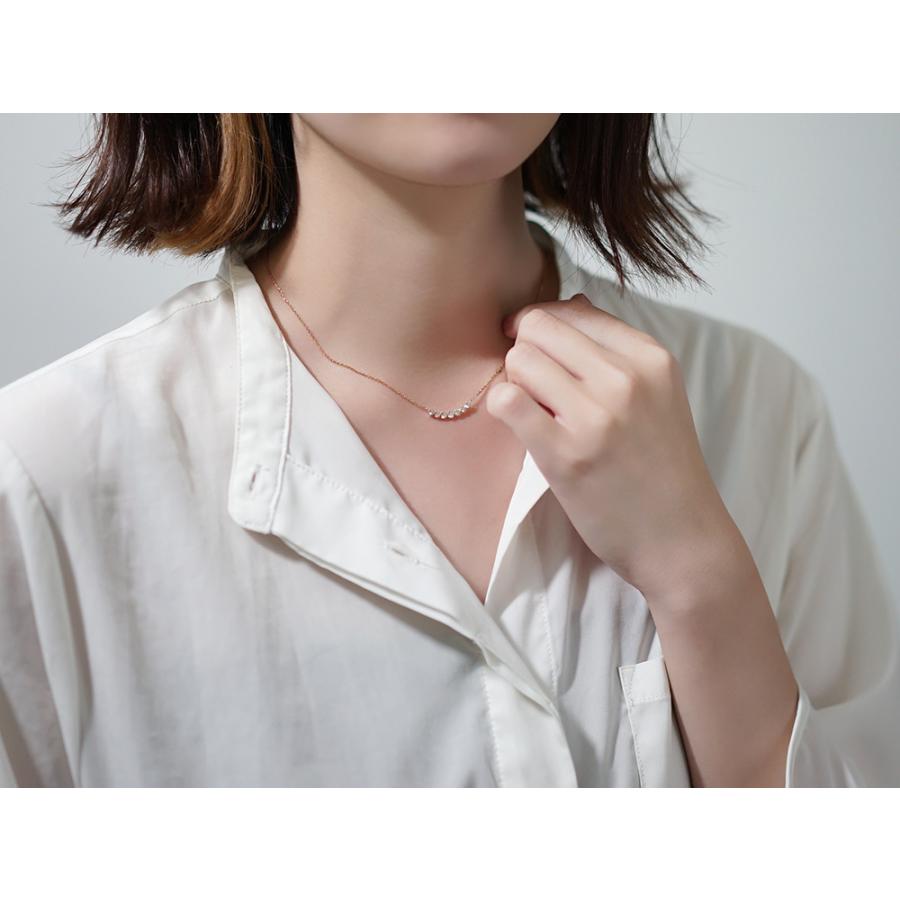 18K セブン ダイヤモンド ネックレス 0.3ct 18k ダイアモンド