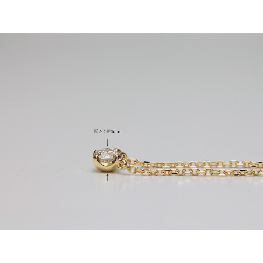 ダイヤモンドネックレス 18K ダイヤネックレス 0.2ct G/Vsup H&C