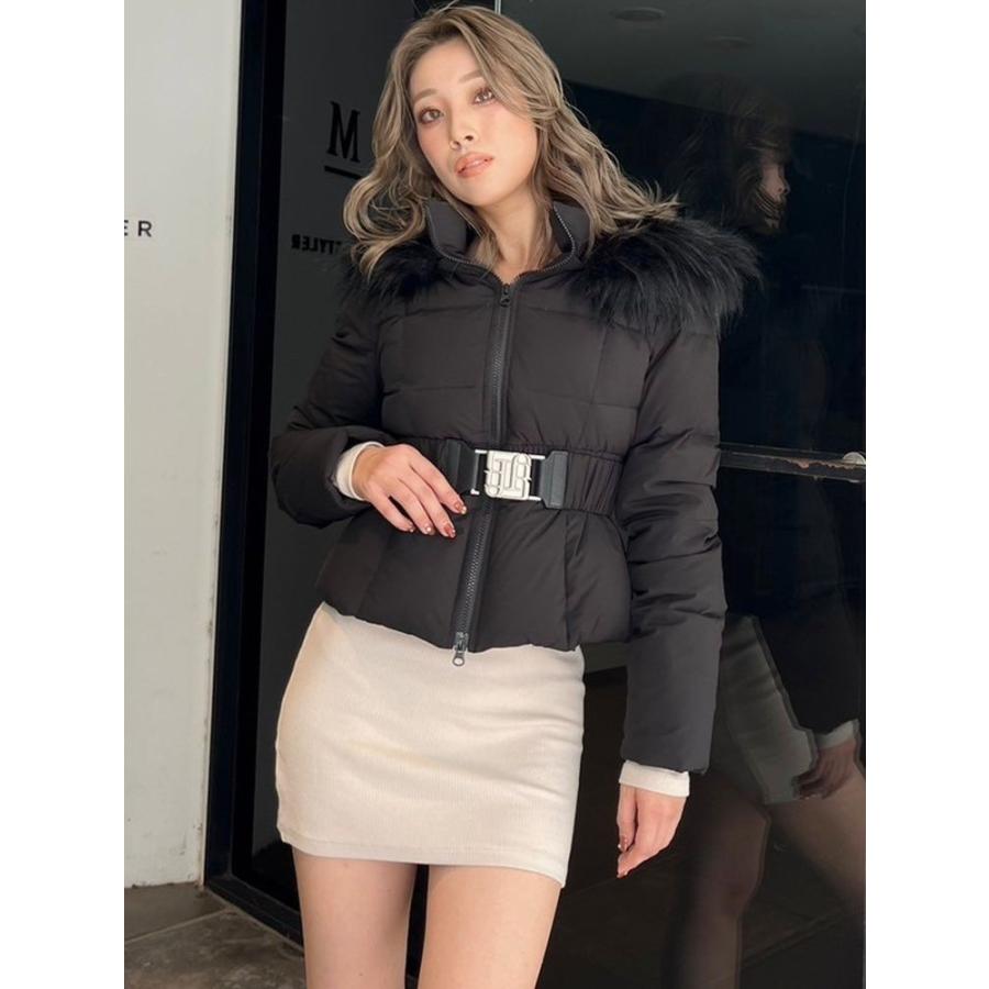 GYDA（ジェイダ） 期間限定SALE GYDA GYGYベルト付きショートダウン