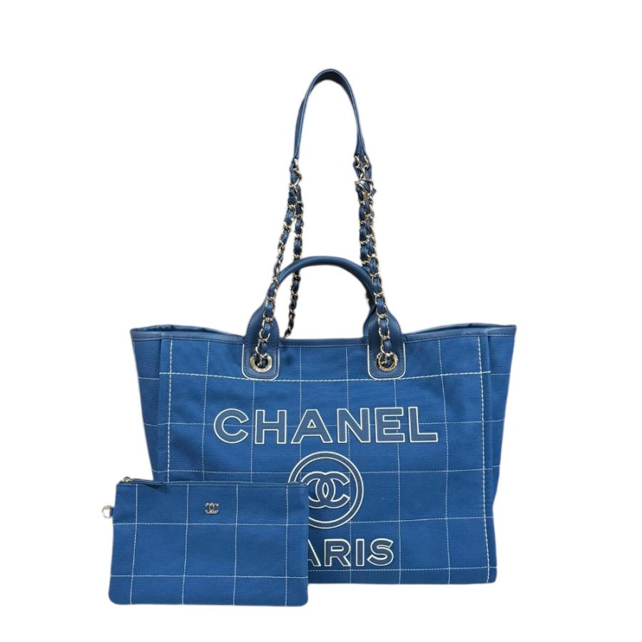 CHANEL（シャネル） ドーヴィルGM ショルダーバッグ キャンバス A66941