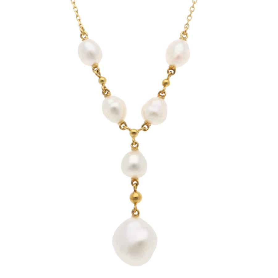MIKIMOTO（ミキモト） ネックレス 18金 K18イエローゴールド パール