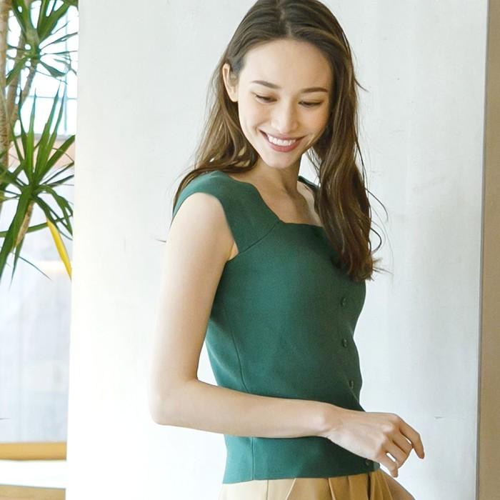 aquagarage（アクアガレージ） ニットタンクトップ レディース 太