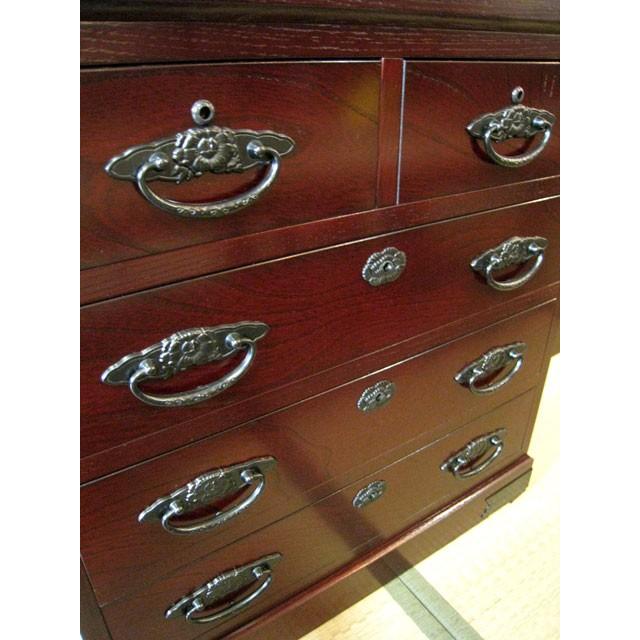 民芸箪笥 ケヤキ民芸タンス チェスト 鍵付 収納 榎津民芸 小物箪笥（鍵