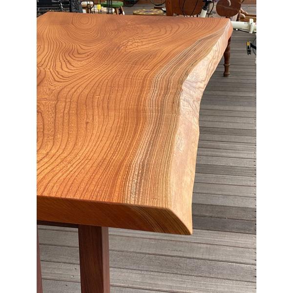 けやき 欅 ケヤキ 一枚板 ダイニングテーブル 座卓 兼用足付き 天然木