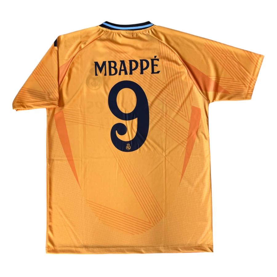 エムバペ背番号9 レアルマドリード アウェイ オレンジ 24/25 レプリカ