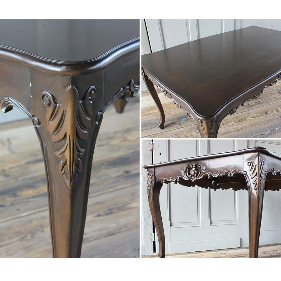 ダイニング 食卓テーブル アンティーク レトロ ロココ調 猫脚 ゴシック