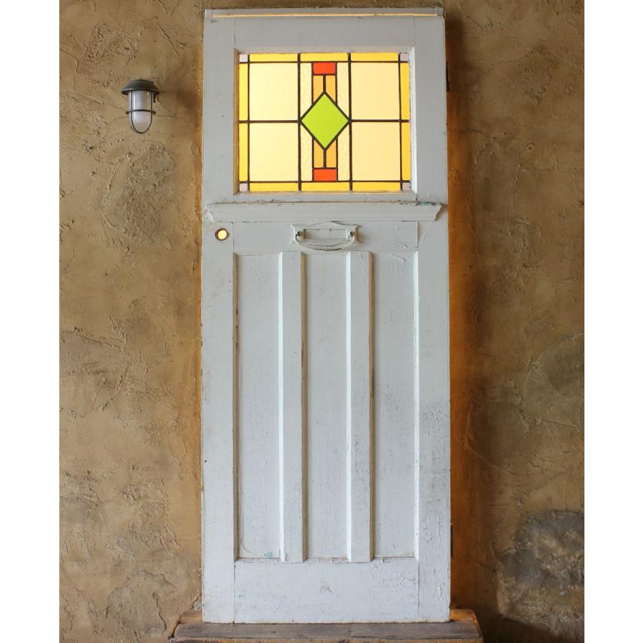 アンティークドア ステンドグラス ガラス ドア 海外輸入 中古