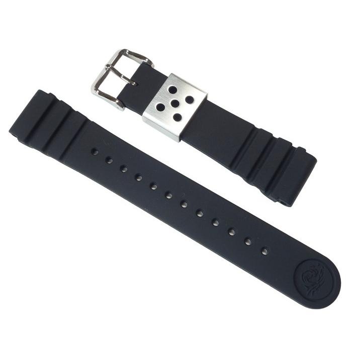SEIKO（セイコー） 22mm シリコンラバー バンド 黒 ブラック PROSPEX