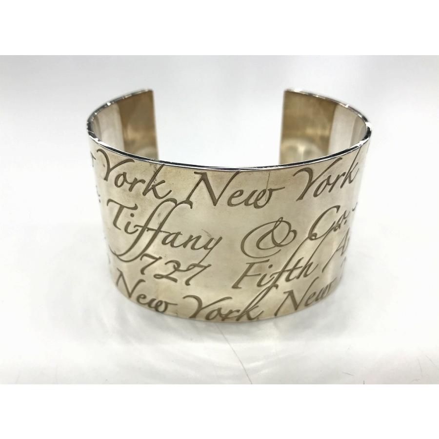 ティファニー TIFFANY&Co ヴィンテージシルバーバングル ノーツワイド