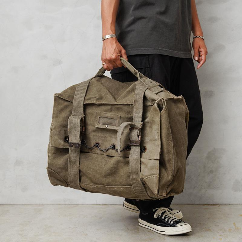 MILITARY（ミリタリー） 実物 USED イタリア軍 80s ヘビーキャンバス