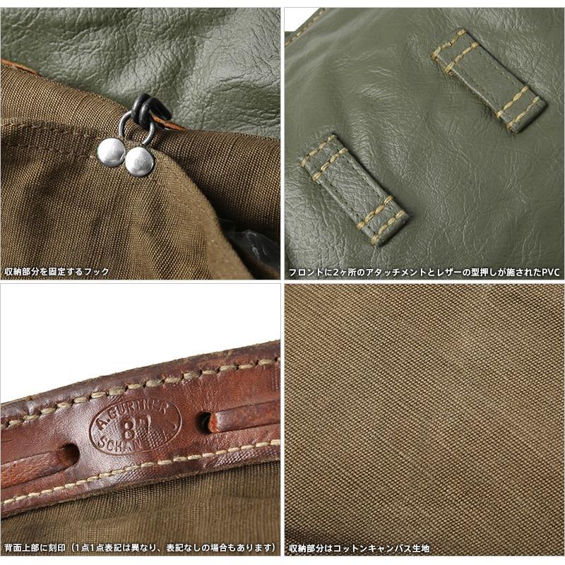 MILITARY（ミリタリー） 実物 USED スイス軍 PVC レザー ショルダー