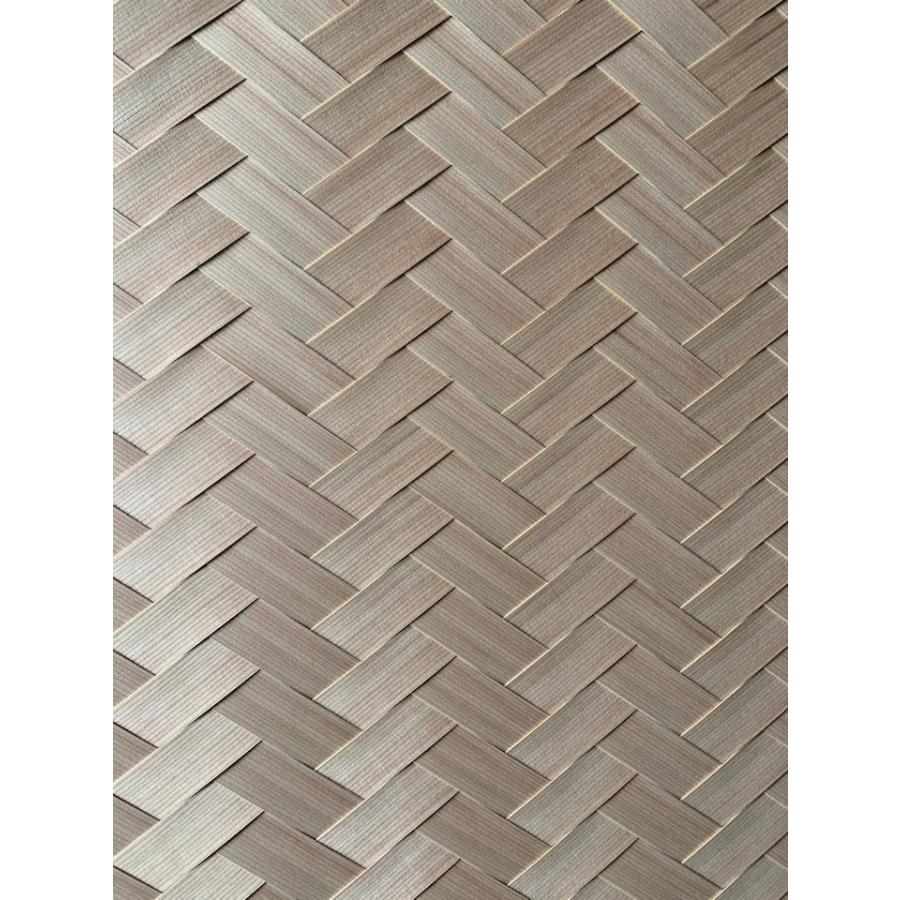 杉柾厚貼網代（矢羽根）1820×910 厚貼網代 矢羽根模様 和室建材 茶室