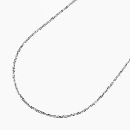 プラチナ スクリュー チェーン Pt950 ネックレス フリーサイズ 45cm