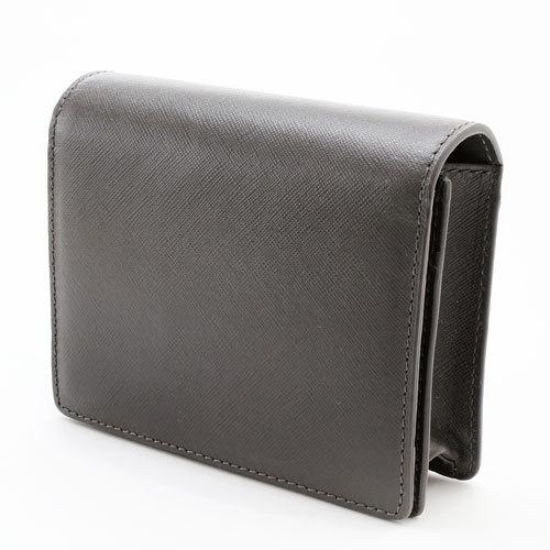 Della レザー 本革 牛革 名刺入れ ファッション グレー 灰色マグネット