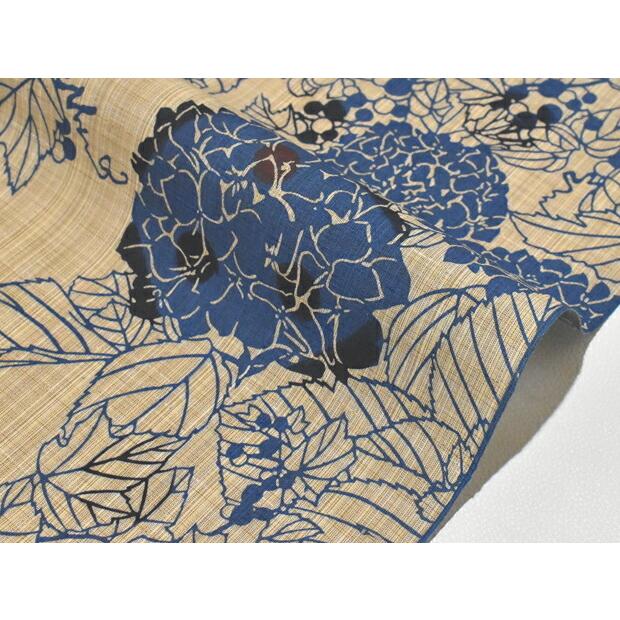 竺仙浴衣 お仕立代込み価格 送料無料 ゆかた 奥州小紋 女性用 アジサイ