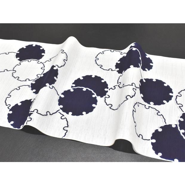 綿絽白地 竺仙鑑製 雪輪繋ぎ お仕立代込価格 送料無料 女性用 高級