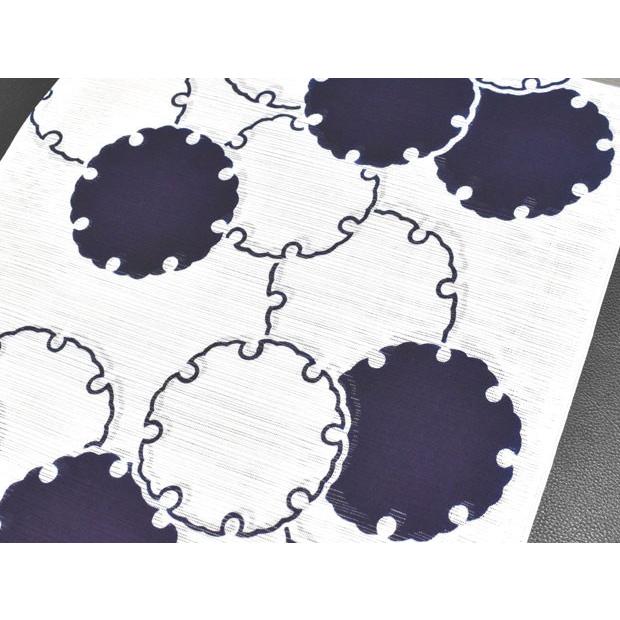 綿絽白地 竺仙鑑製 雪輪繋ぎ お仕立代込価格 送料無料 女性用 高級