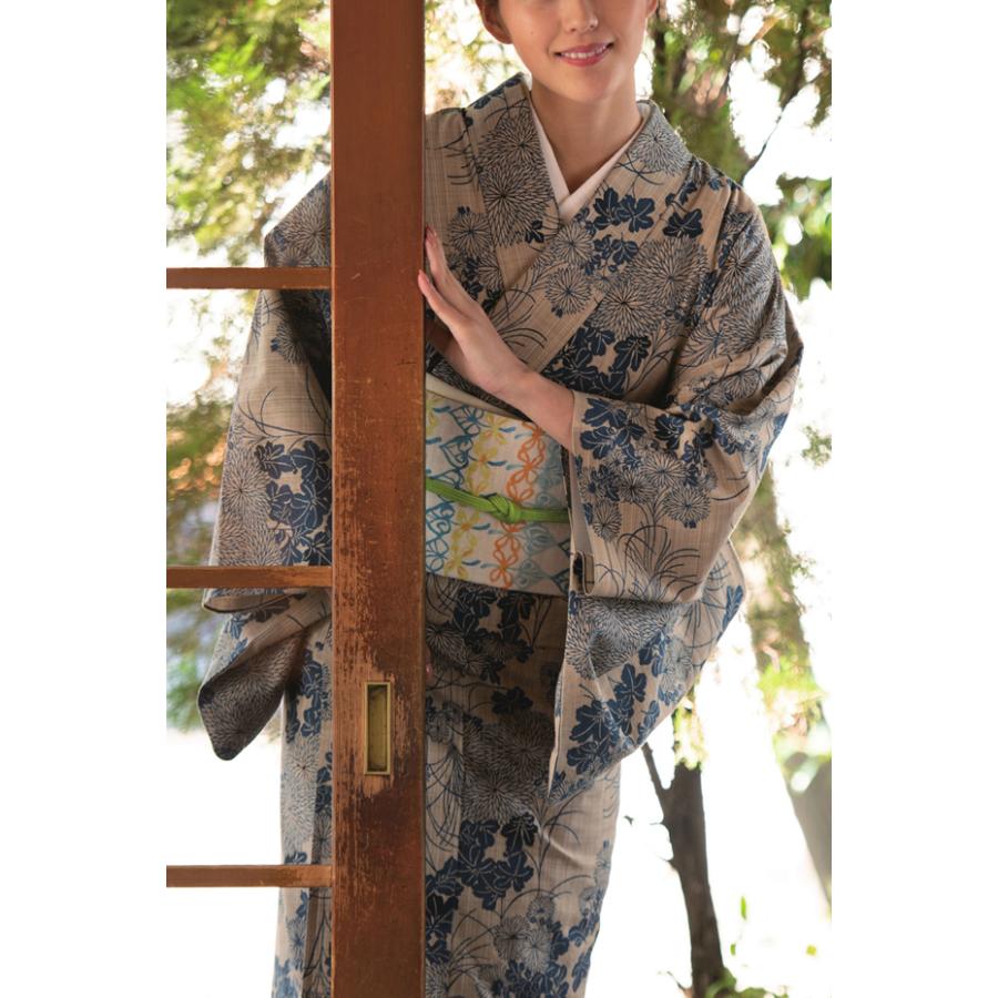 お仕立代込み価格 送料無料 奥州小紋 女性用 竺仙鑑製 高級ゆかた 本格