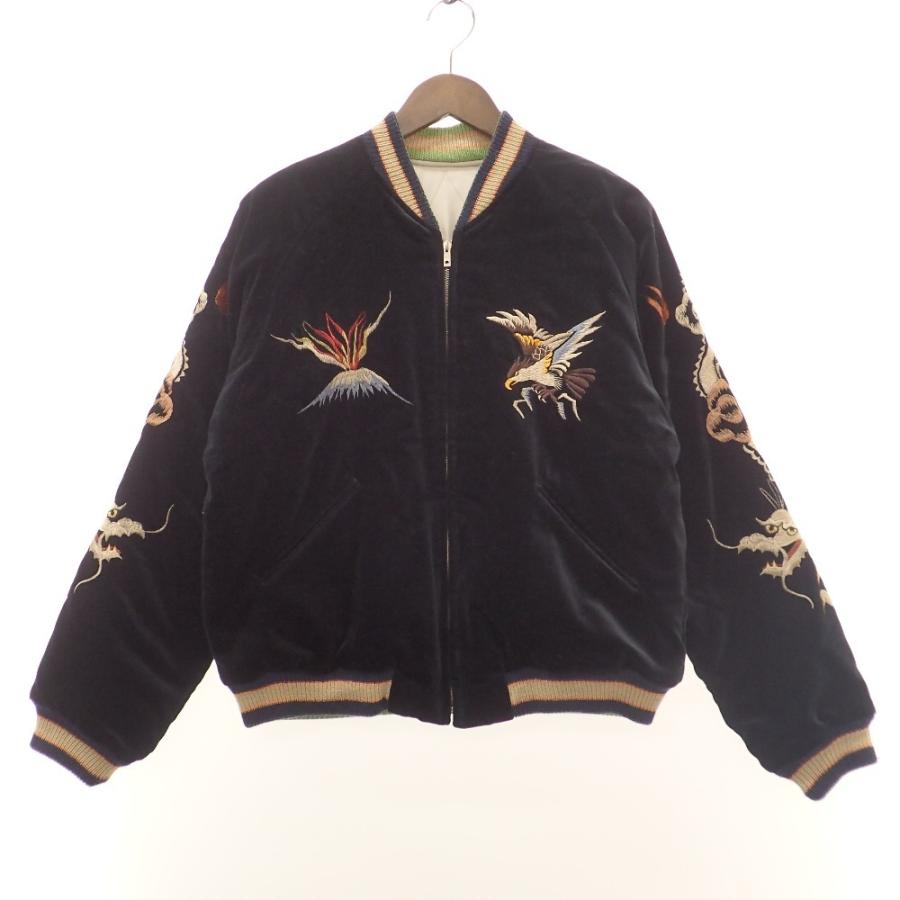 東洋エンタープライズ TT12064 SOUVENIR JACKET 別珍 ICELAND x サテン