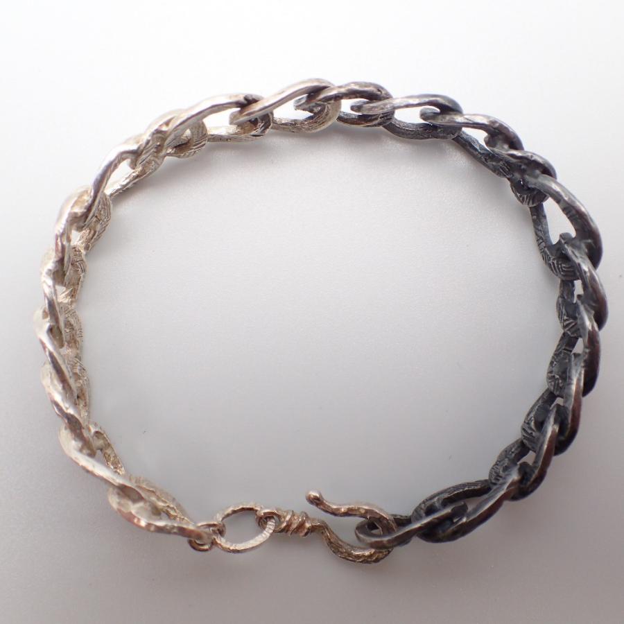 美品 KAORU カオル BSV-603-SVBK CHAINS チェインズブレスレット