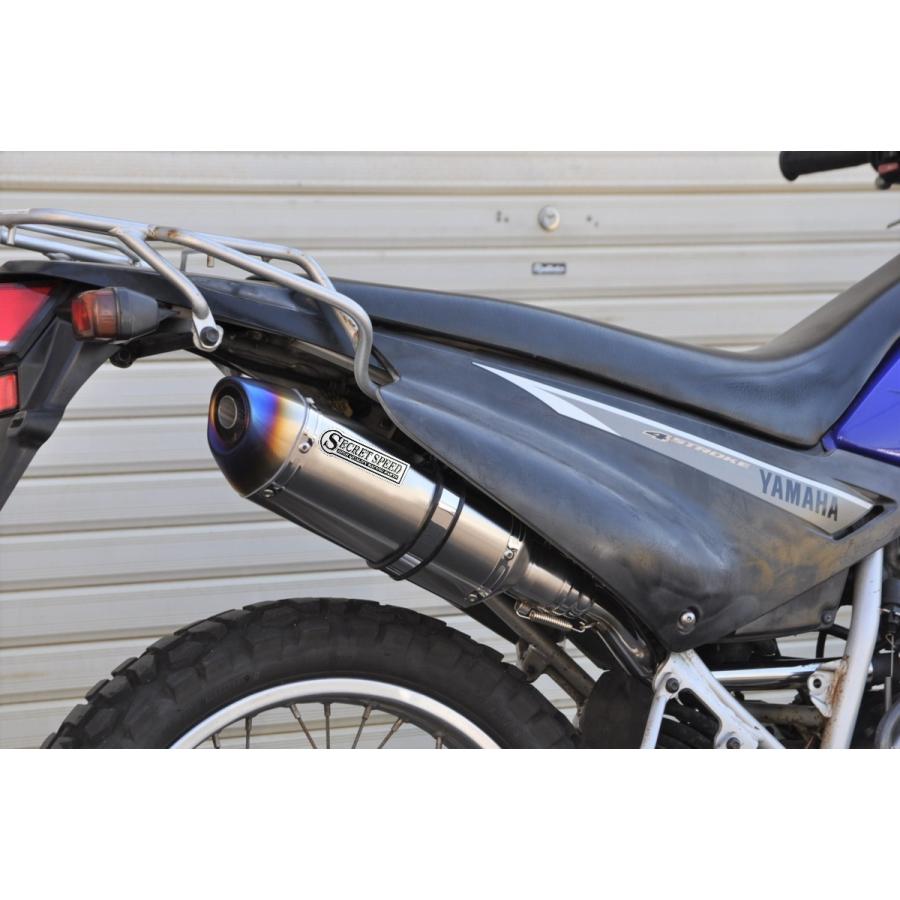 SECRET SPEED☆ヤマハ XTZ125 スリップオンマフラー ブルー
