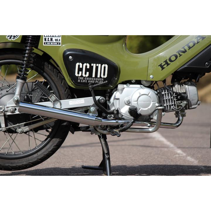 ホンダ クロスカブ110用マフラー BokanCC JA45.JA60 50φ クロムメッキ