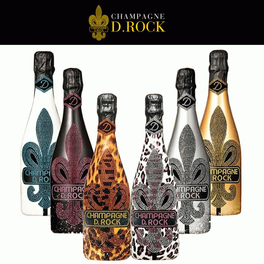 光るシャンパン DROCK LUMINOUS 6本セット ロゴ発光ボトル Dロック