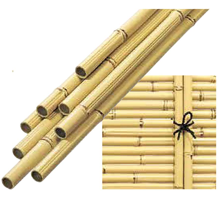 人工竹 もがみ〈節塗〉7分 約21φ×1848mm2本 合成竹 竹垣根 竹垣