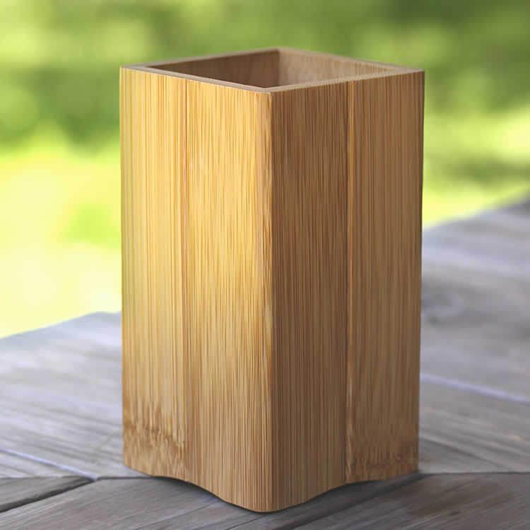 スス竹ペン立て（箸立て）角 : 虎斑竹専門店 竹虎 - 通販 - Yahoo