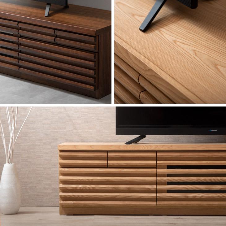 タンスのゲン テレビボード TV台 ローボード 木製 180 天然木 42インチ