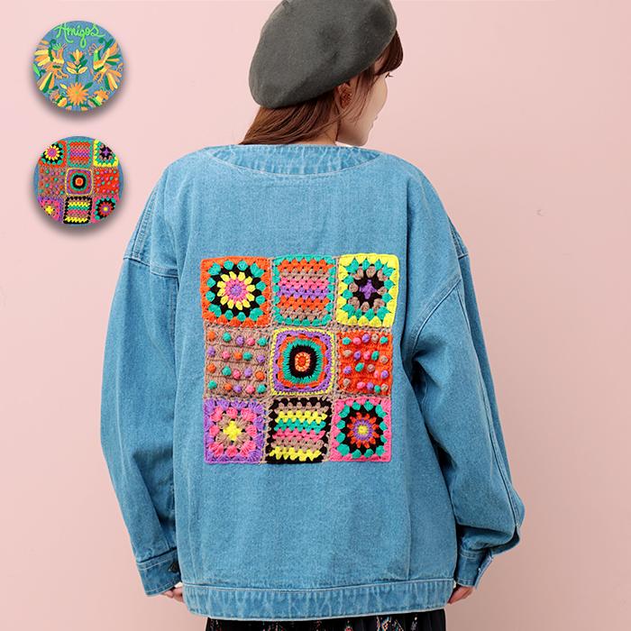 チチカカ（TITICACA） Rico モチーフデニムジャケット ／ ジャケット G