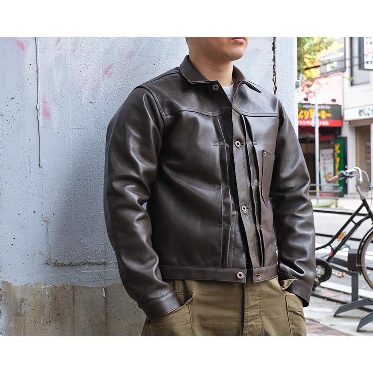 JELADO（ジェラード） 44レザージャケット 別注 ホースハイド 馬革 茶