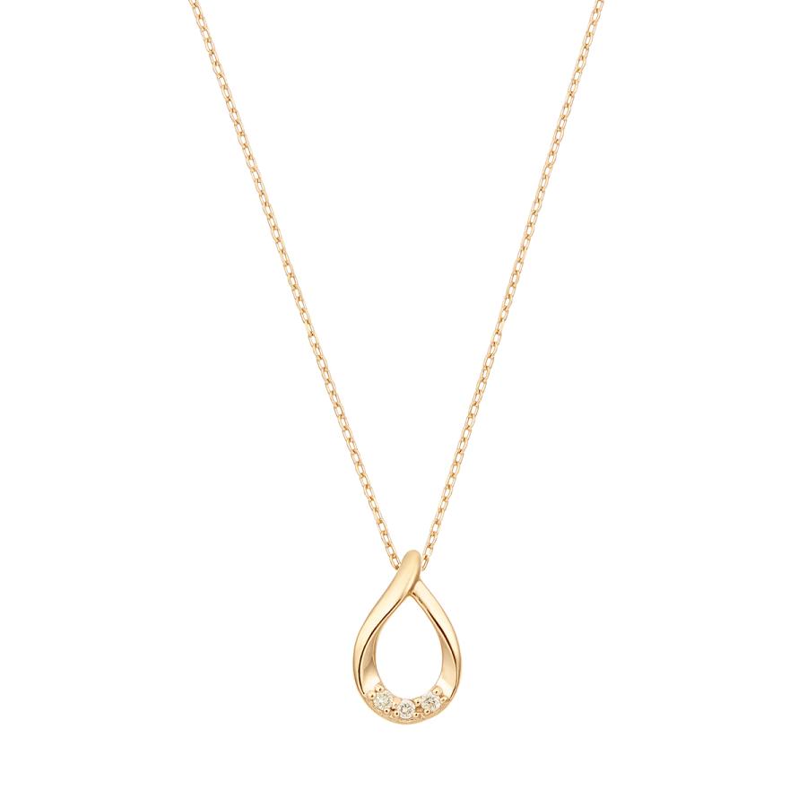 ジュエリーツツミ K10イエローゴールドダイヤモンドネックレス