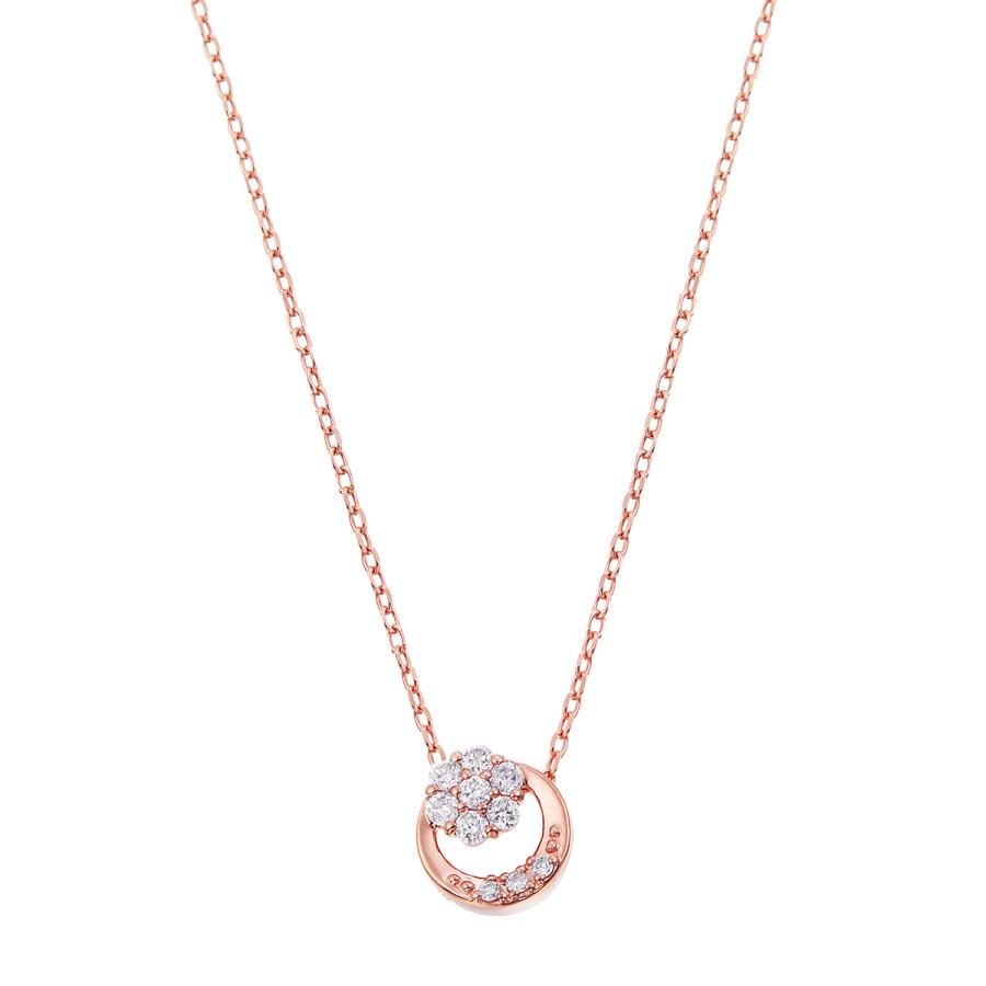 ジュエリーツツミ K10ピンクゴールドダイヤモンドネックレス