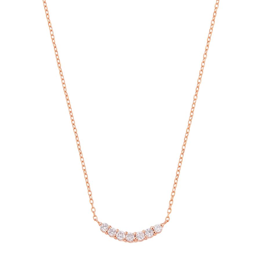 ジュエリーツツミ K10ピンクゴールドダイヤモンドネックレス