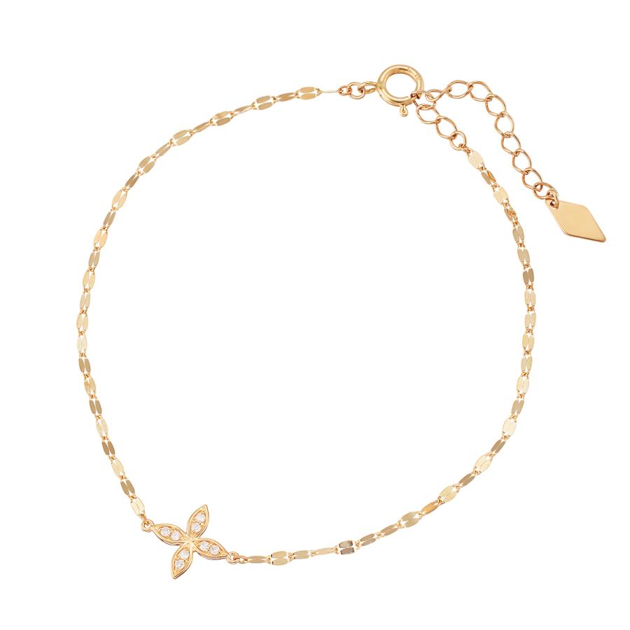 ジュエリーツツミ K10イエローゴールドダイヤモンドブレスレット