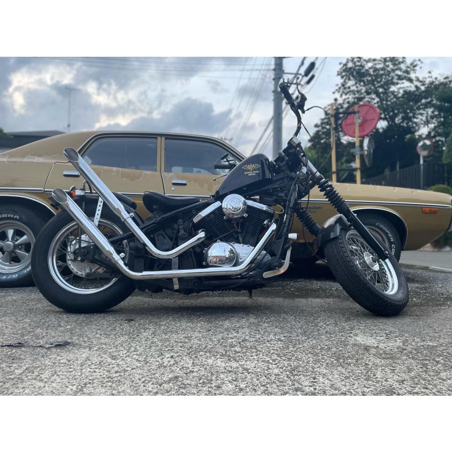 バルカン400/800 アップマフラー（ターンアウト