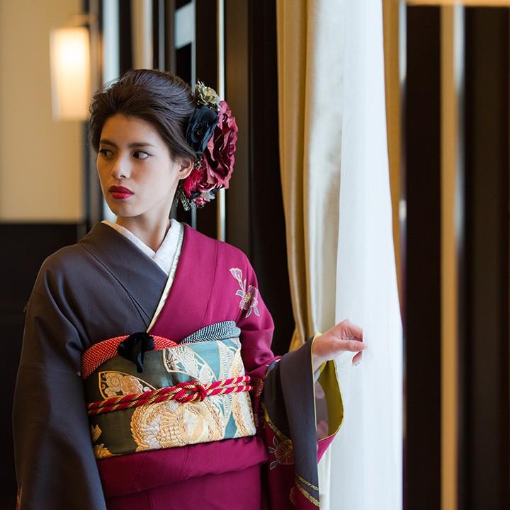 高級正絹 振袖レンタル 送料無料 FS-036 赤系 振袖 成人式 レンタル