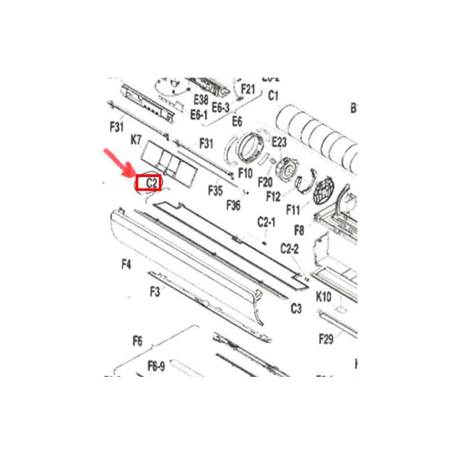 ダイキン エアコン用部品 部品番号：2179281 《図：C2のみ》 : Useful