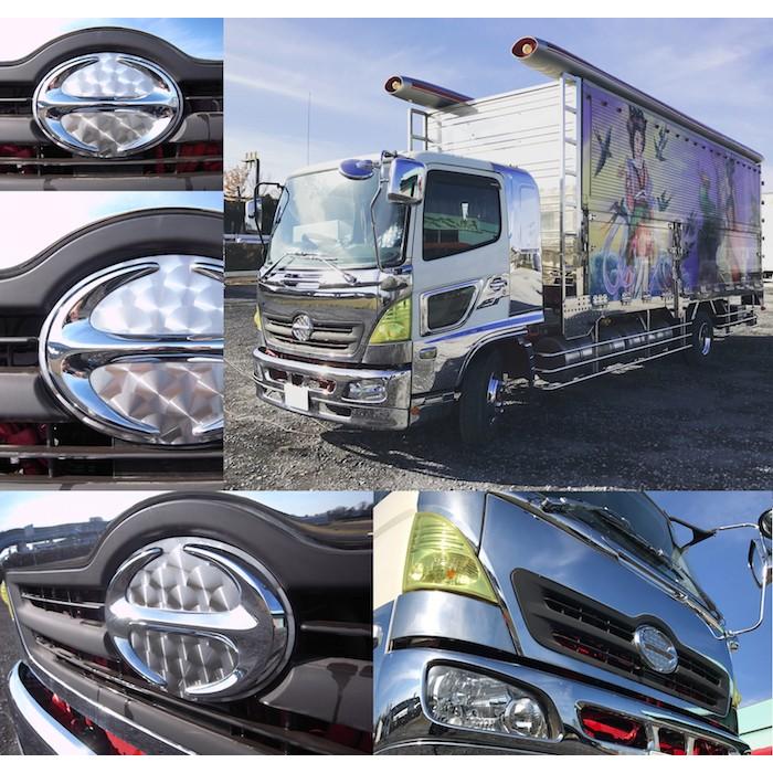 ステンレス 日野 Hマーク土台（＃800鏡面）グランドプロフィア