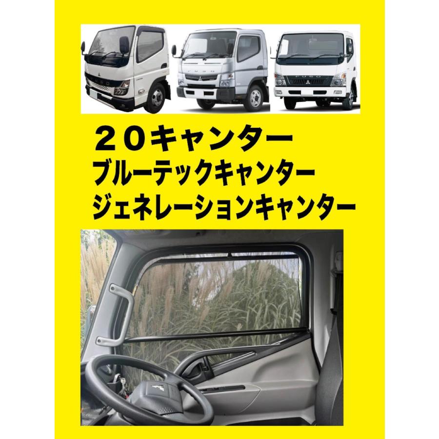 トラック用ロールスクリーンL／Rセット 20キャンター/ブルーテック