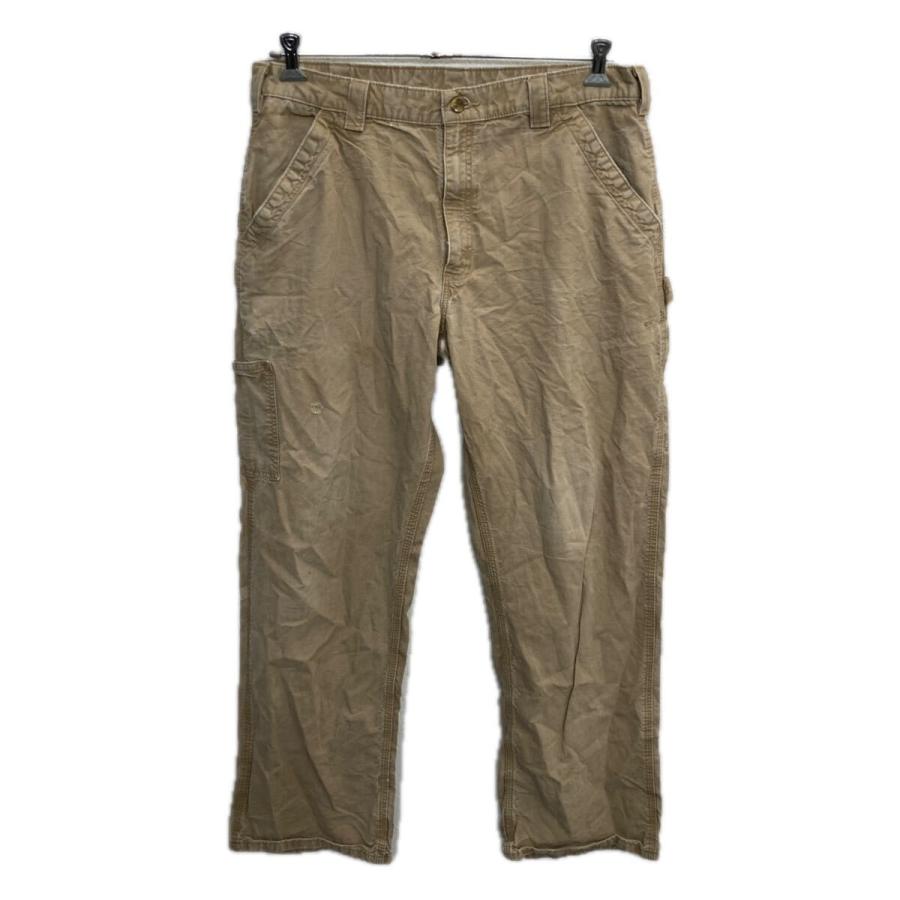 Carhartt ワークパンツ W36 ベージュ カーハート ジップアップ