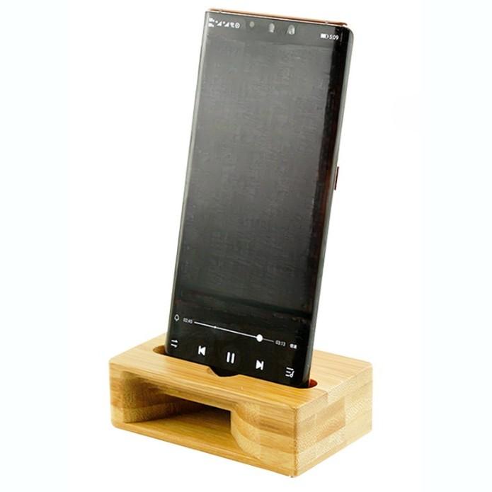 並行輸入品】スマホ 増幅 スピーカー 天然竹製 置くだけ 電源不要