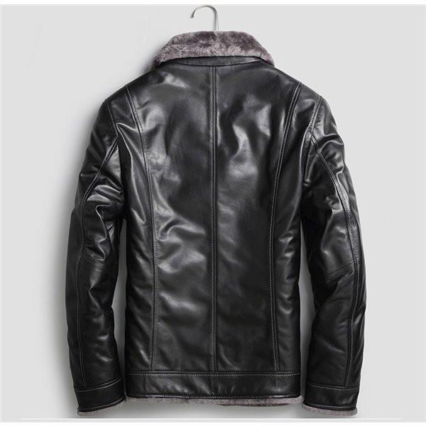 新品SALE ラム革 シープスキン ムートンコート メンズ 男性 通勤