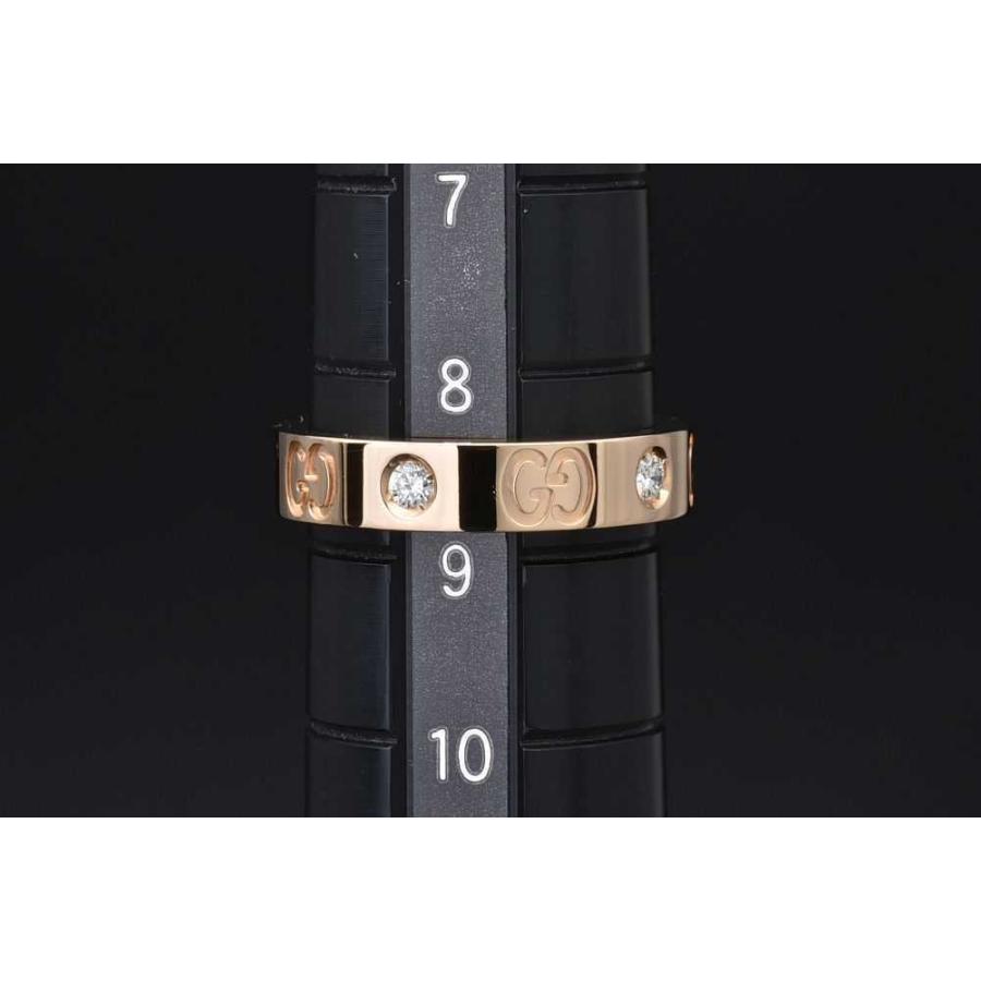 GUCCI（グッチ） アイコン リング 5Pダイヤモンド GGモチーフ K18PG