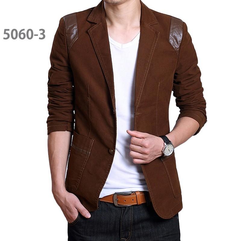 ホームアイホーム テーラードジャケット メンズ 茶色 おしゃれ 細身 秋