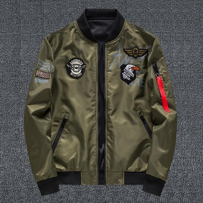 ホームアイホーム メンズ MA-1 フライトジャケット リバーシブル