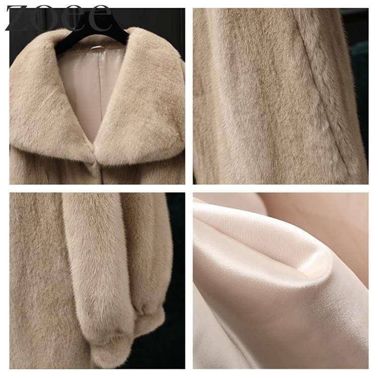 ミンクファーコート デンマーク産ミンクファー使用 ロング丈