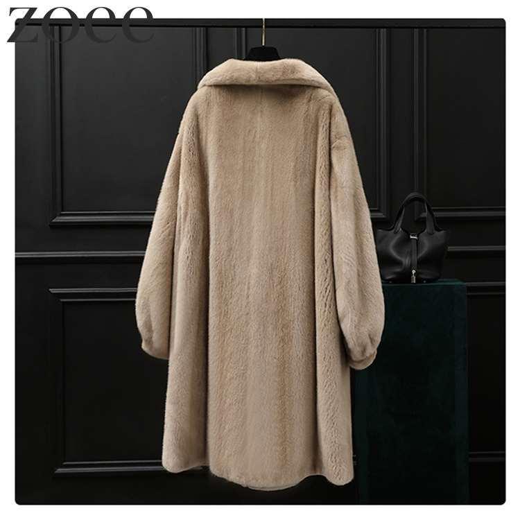 ミンクファーコート デンマーク産ミンクファー使用 ロング丈