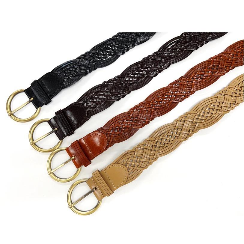 adia ベルト レディース メッシュベルト 太ベルト 女性 おしゃれ 革 皮